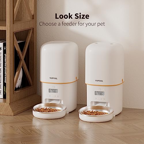 Yuposl Automatic Cat Feeders - 16Cup/135Oz For Pets, Timed Automatic Pet Feeder With Over 180-Day Battery Life, Automatic Dog Feeder 1-6 Meals Control, Cat Food Dispenser Freshness Dry Food #TOP6