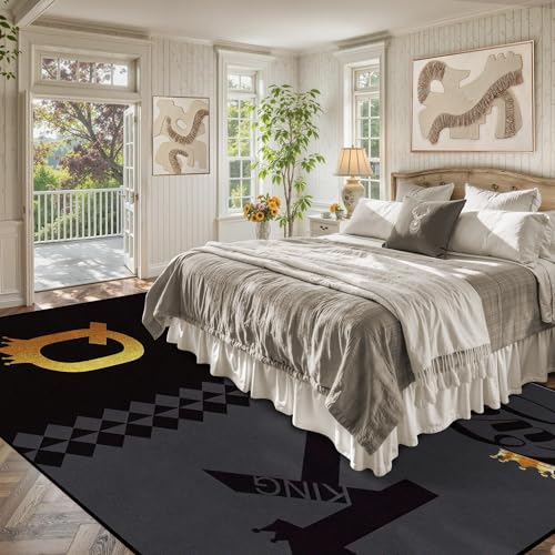 Tapete 180x275 cm negro y gris antideslizante lavable miniatura 4