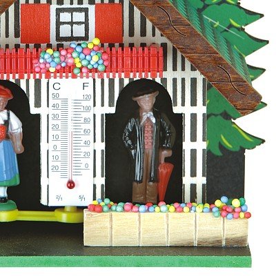 Casita meteorológica Trenkle TU 0803 higrómetro de madera alemán tradicional 5