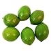 Artificial Lemon - TOOGOO(R) 6 x Realistic Lifelike Artificial Plastic Lime Lemon Fruit Food Fake Home Decor
