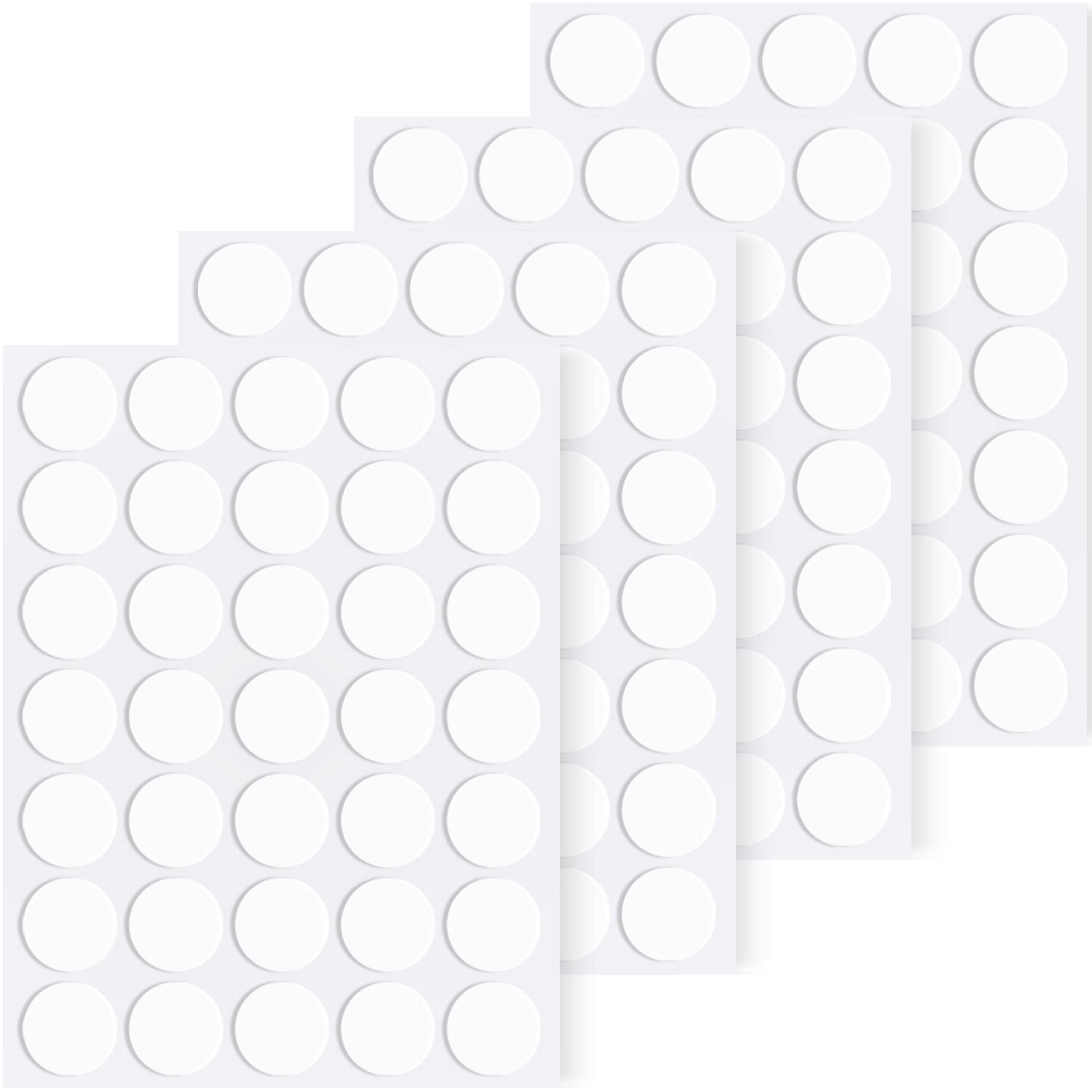 Surard Sticky Tack, 140 10mm/0.4" Removable Poster Putty, Double Sided Adhesive Mounting Round Reusable Tacky Dots Transparent Stickers for Wall