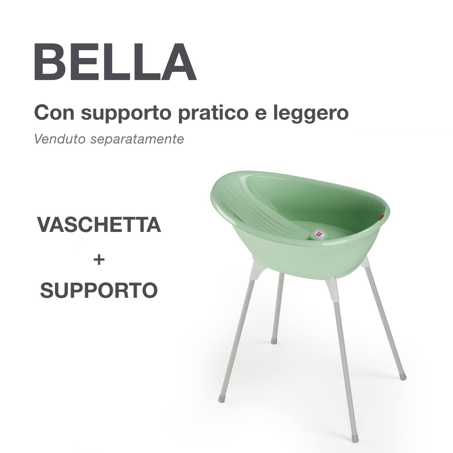 OKBABY Bella - Vaschetta Avvolgente per il Bagnetto del Neonato 0-12 Mesi - Verde