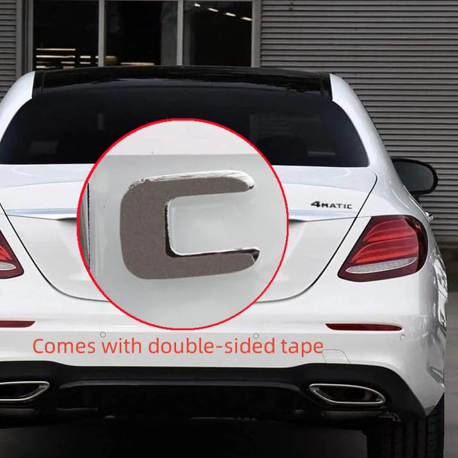Image of 4Matic Emblem 3D ABS Trunk Logo Badge Decoration Gift Compatible for Mercedes Benz Accessories (Silver 1)
