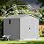 Devoko 6x10 FT Plastic Storage Shed with Floor, Large Resin Outdoor Sheds with Lockable Door and Windows, Waterproof Outside Tool Garden Shed for Patio, Lawn, Backyard, Light Gray