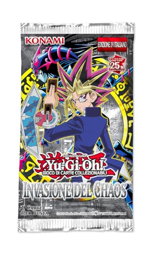 YUGIOH! Invasione del Caos pacchetto booster illimitato 25° quarto di secolo 9 carte