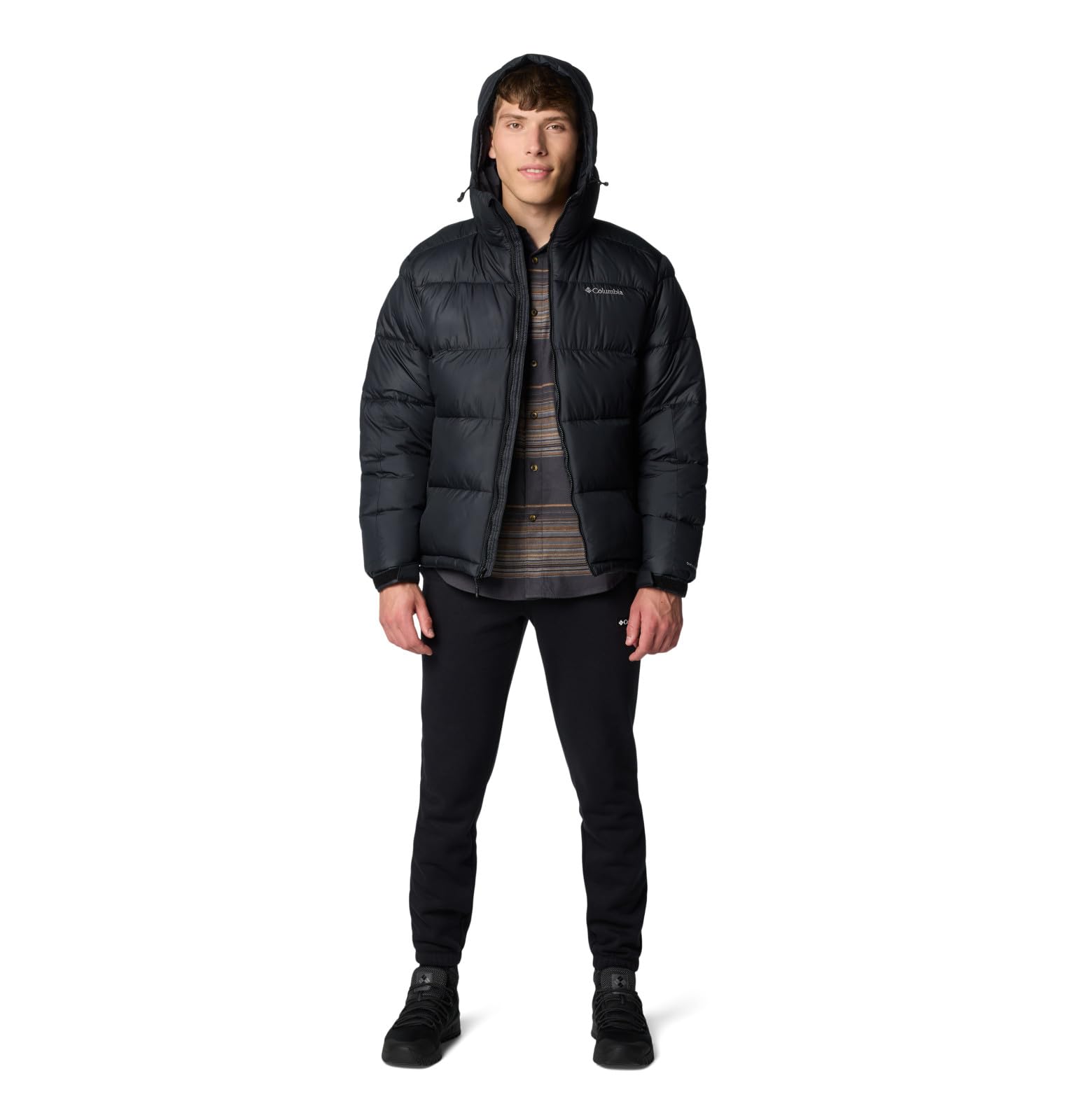 COR22 Columbia Pike Lake Hooded, Giacche Uomo, Dark Purple/Shark, L