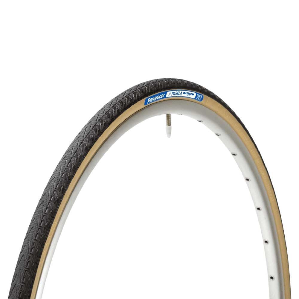 Panaracer Pasela Protite Wired Urban Tyre : Black/Amber, 700 X 23c