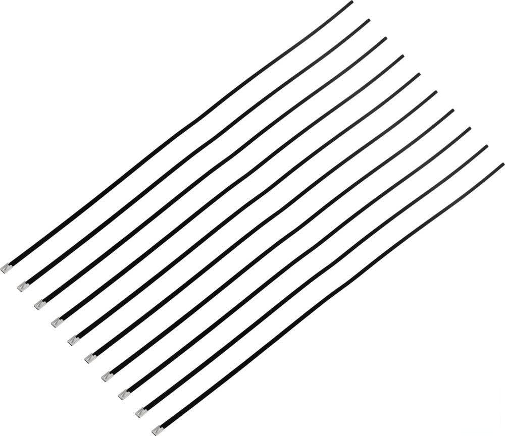 TRU COMPONENTS TC-12647628 Bridas de acero 840 mm 7,9 mm AISI 304 recubiertas 100 pieza(s)