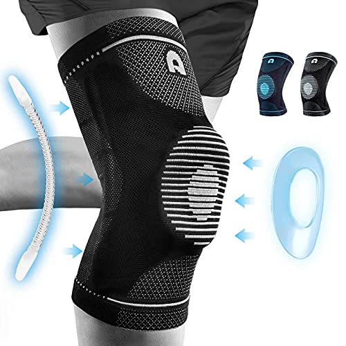 Knee Brace for Men Women, MICARSKY Professional Knee Compression Sleeve with Patella Gel Pads + Side Stabilizers, Knee Protection Support for Knee Pain, Arthritis, Running, Sports, ACL, Meniscus Tear