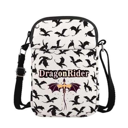 ENSIANTH Dragonrider Crossbody Purses Bag Romantasy Fantasy Bookish Gift Dark Romance Crossbody Purses Bag Dragon Lover Gift