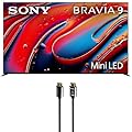 Sony K85XR90 85 Inch XR90 Series Bravia Mini LED HDR QLED 4K Google TV with an Austere 7S-8KHD2-2.5M VII Series 2.5m Premium Braided 8K HDMI Cable (2024)