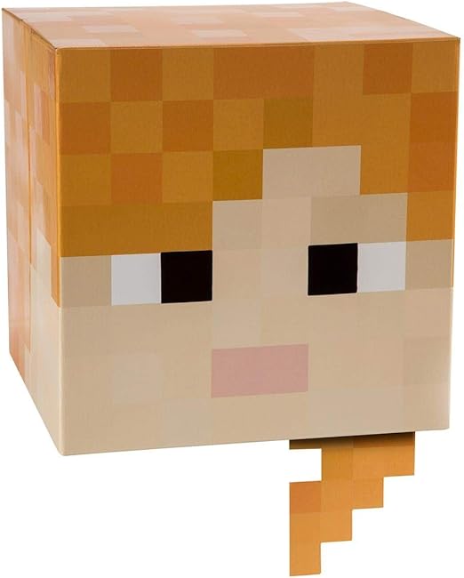 JINX Minecraft 12" Alex Head Costume Mask