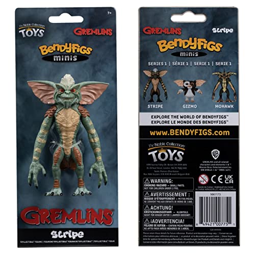 The Noble Collection Gremlins Stripe Mini Bendyfig, Multicoloured, 6 cm - Image 2