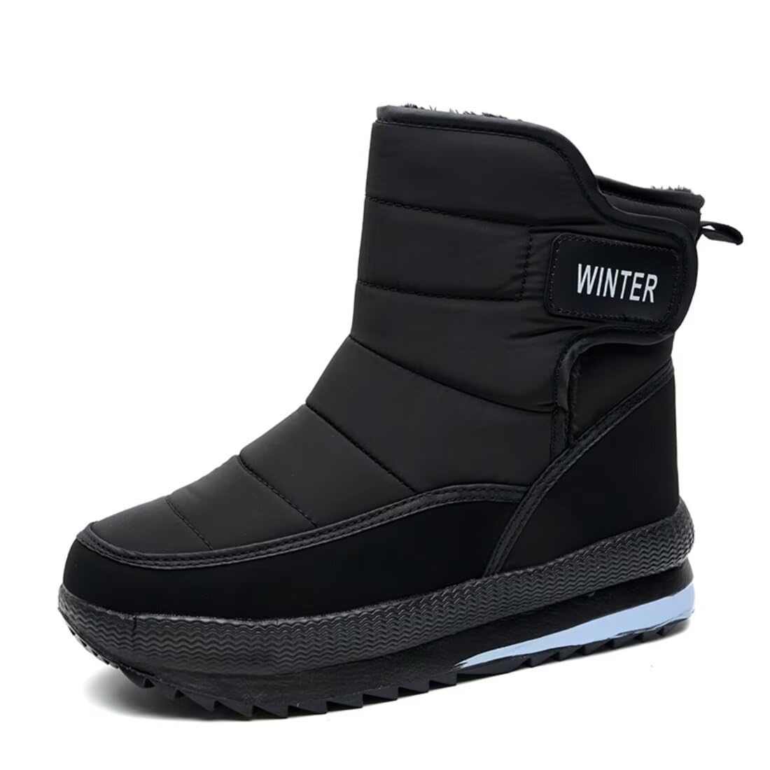Jakcuz Women Snow Boots High Top Winter Shoes Fur Lining Warm Ankle Boots for Women