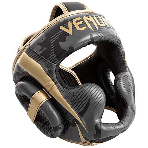 Venum Elite Headgear-Dark Camo Gold - Onesize #TOP1