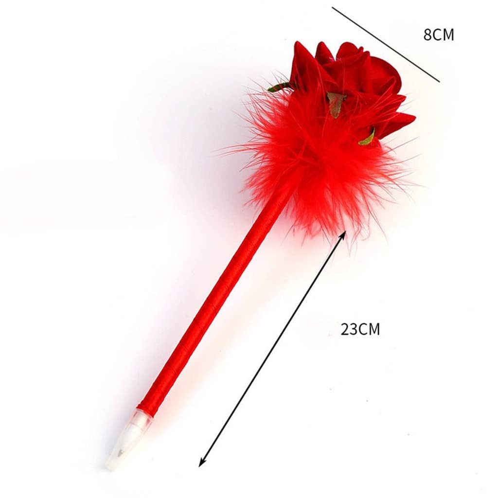 CXBDDF 0,7 mm Tinte Rose Blume Kugelschreiber Simulation Blume Stift Schule Büro Schreibbedarf