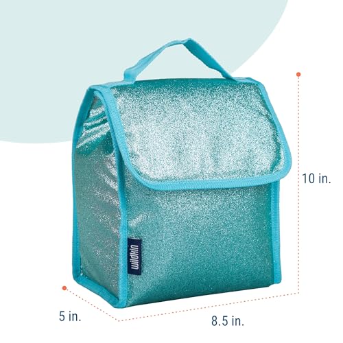 Image of Wildkin 55905 Blue Glitter Lunch Bag, One Size