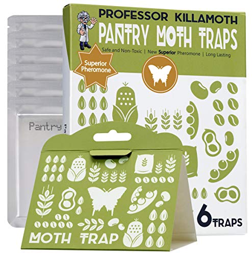 Superior Pantry Moth Traps With Pheromones Prime | No Insecticides | Safe, Non-Toxic And Child And Pet Friendly | Superior Attractant - 6 Traps #TOP1