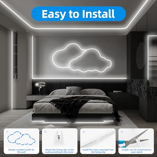Tira de LED Neon Flexible 10 m Blanco Frío Dimable miniatura 6