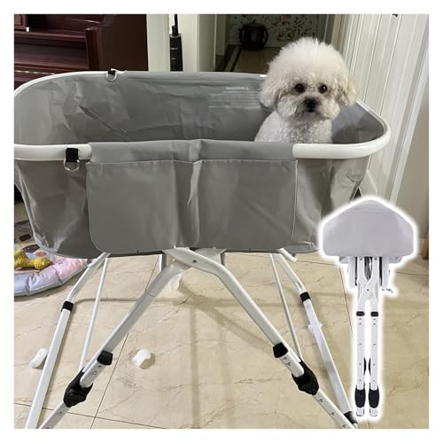 Składana wanna dla psa - składana kąpiel dla zwierząt domowych z odpływem wody - przenośna podkładka z regulacją wysokości dla małych i dużych psów