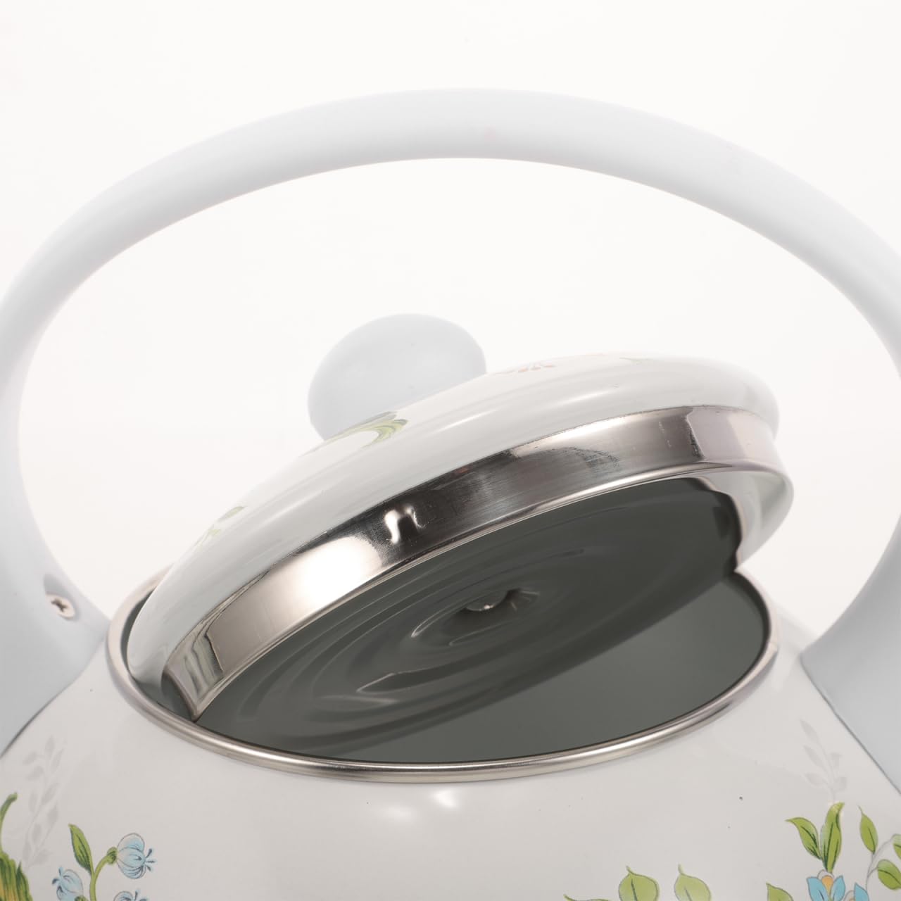 UPKOCH Bollitore Smaltato Per Acqua Con Fischio 2L Teiera Da Fornello Anti-Deformazione Per Cucina a Induzione Design Elegante Per Uso Domestico E Ufficio