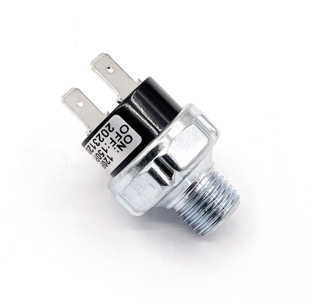 #E101713 120-150 PSI Air Compressor Pressure Switch Fits 12V or 24V Thread is ¼ NPT Replacement Part New for Husky