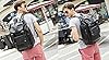 Baosha BP-16 PU Leder Casual Rucksack College Rucksack Daypack Schwarz #5
