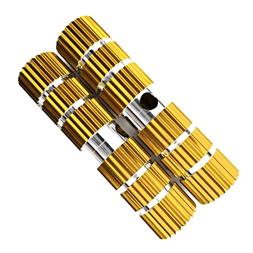 HeOTER Aluminum Alloy Bike Pegs Practical Cylinder Pedal Foot Stand Stunt Peg BMX Mountain Road Bike Foot Pedals for Rear-Gold