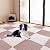 Peel and Stick Carpet Tile Carpet Tile for Home/Commercial,Peel and Stick Indoor Floor Protector Mat-20 * 20inSplice Square Carpet Floor Tiles (Color : Rice White)