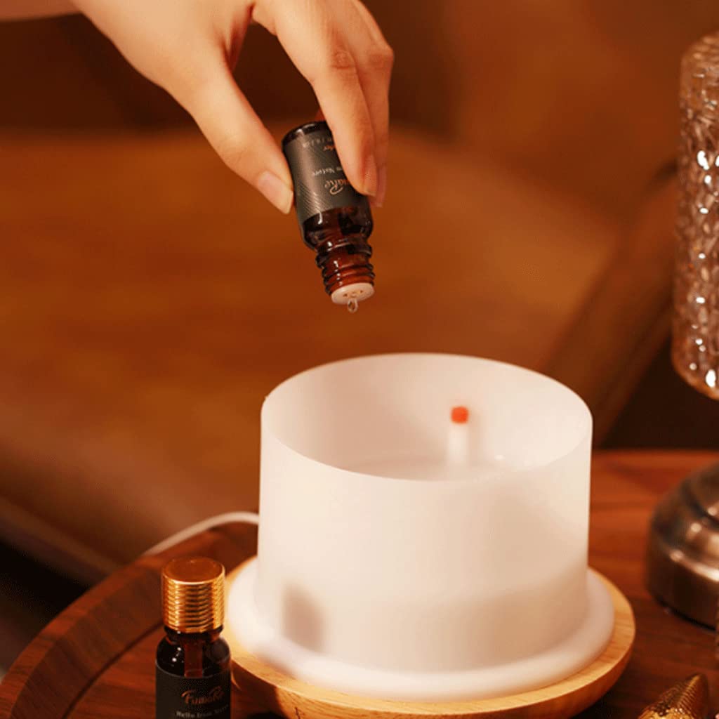 Ulepszony Slimme diffuser voor etherische olie met Bluetooth-muziek, ultrasone luchtbevochtiger van 230 ml voor een ontspannen sfeer in de slaapkamer, creatieve diffuser Zrelaksować się