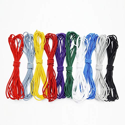 ChicEver 30m Gummikordel Gummibänder 3mm 10 Farben je 3m Cover