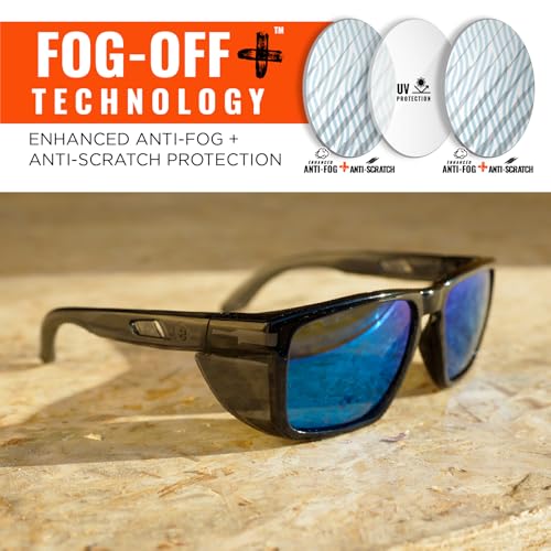 Image of Ergodyne Skullerz SIXTEN Safety Sunglasses with Side Shields, Anti Fog