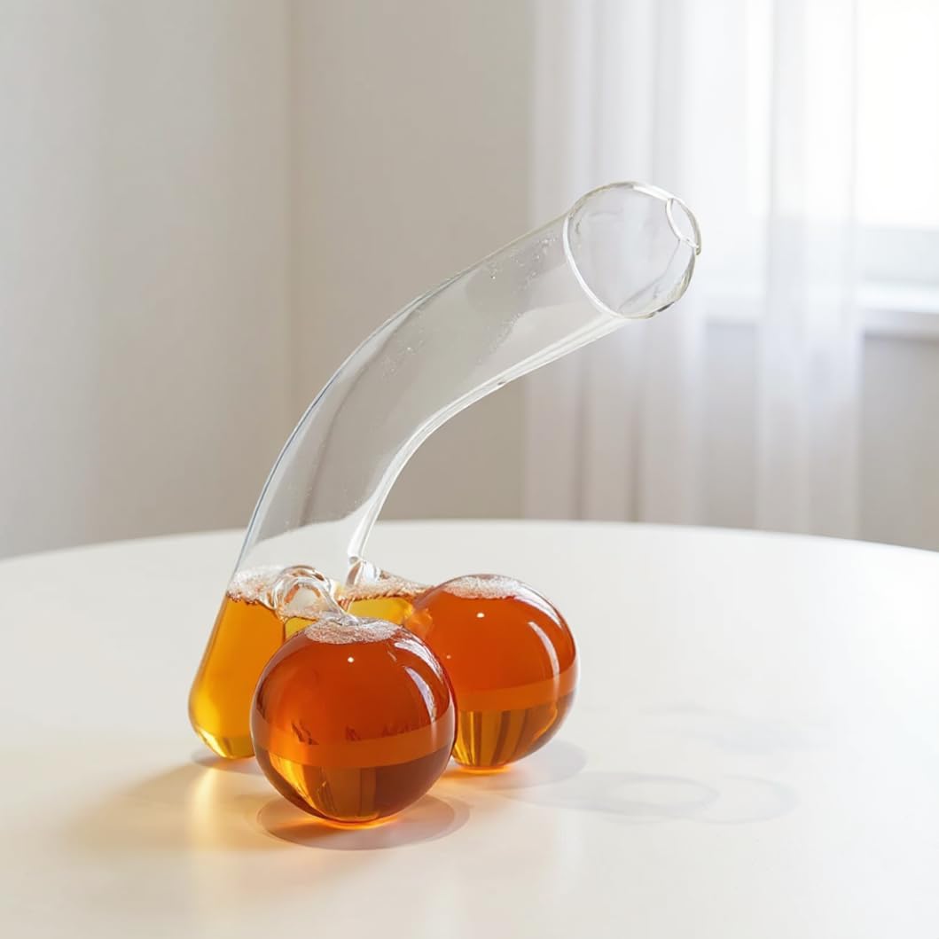Decanter per whisky da uomo, divertente dispenser di vino in vetro, regalo per fidanzato, marito, decanter creativo per bar, feste, anniversari o eventi di laurea (400 ml)
