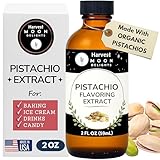 Pistachio Extract for Baking, Ice Cream, Drinks and Candy - 2 Oz - Water-Soluble - Harvest Moon Delights - Pistachio Flavoring, Flavor