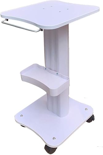 Carrito de salón de belleza con ruedas, carrito rodante de belleza de 3 niveles, estación de trabajo de mesa de tatuaje ajustable, soporte de