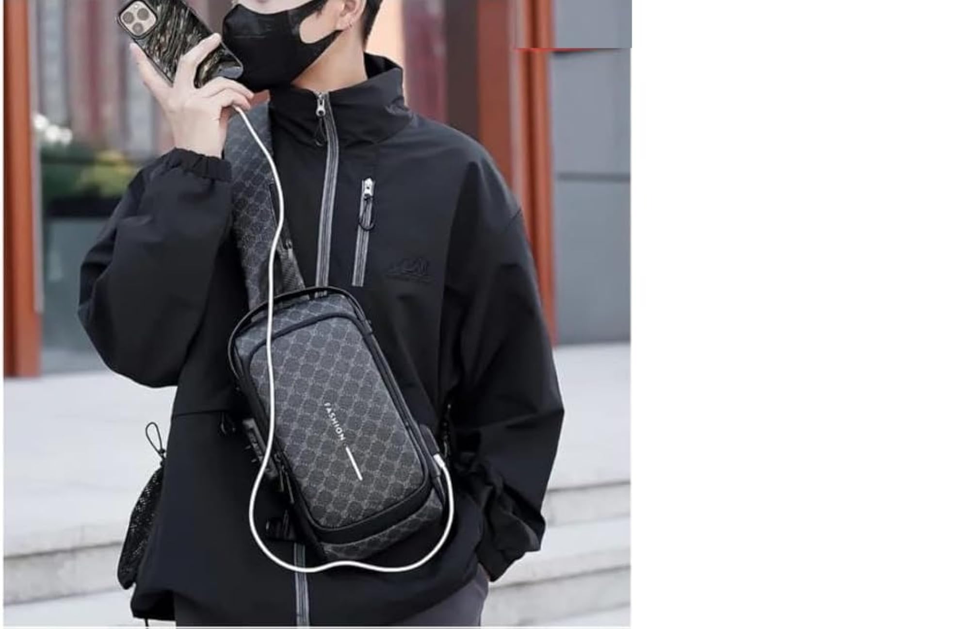 K.B. Traveling Side Bag Sling with Password Lock, Outdoor