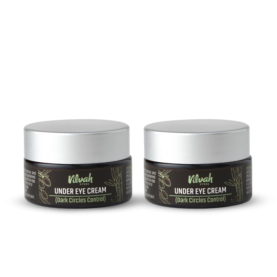 Vilvah Under Eye Cream Combo | Pack of 2 x 20ml | Hydrating Eye Cream for Dark Circles, Puffiness & Fine Lines | Helps Smoothen & Firm Under Eye Skin | Lightweight Eye Care for Brighter Looking Eyes-image-13