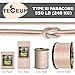 TECEUM Paracord Type III 550 Beige – 100 ft – 4mm – Tactical Rope MIL-SPEC – Outdoor para Cord –Camping Hiking Fishing Gear and Equipment – EDC Parachute Cord – Strong Survival Rope