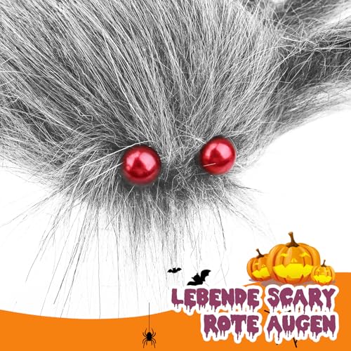 Halloween Deko Outdoor Spinne Set,Riesenspinne Dehnbare Spinnennetze – Ansicht 2