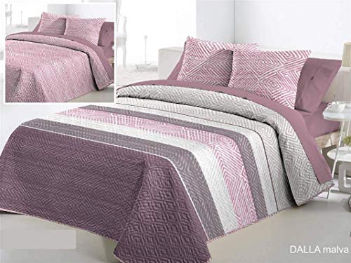 Colcha Bouti Dalla Malva Reversible Cama 135