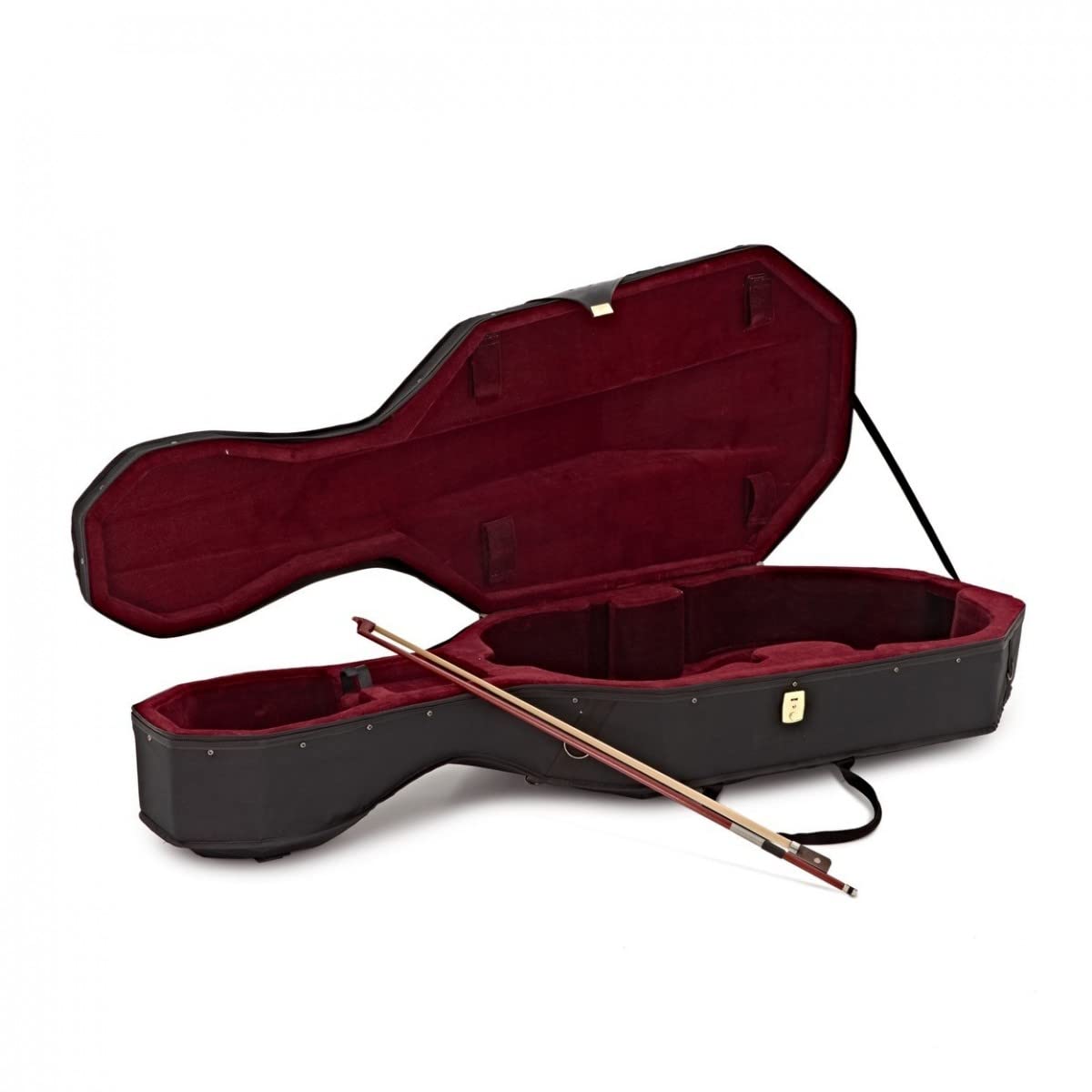 Gear4music Full Size Conjunto de violonchelo 4/4 con arco de resina y estuche - Kit para principiantes con acabado en barniz antiguo