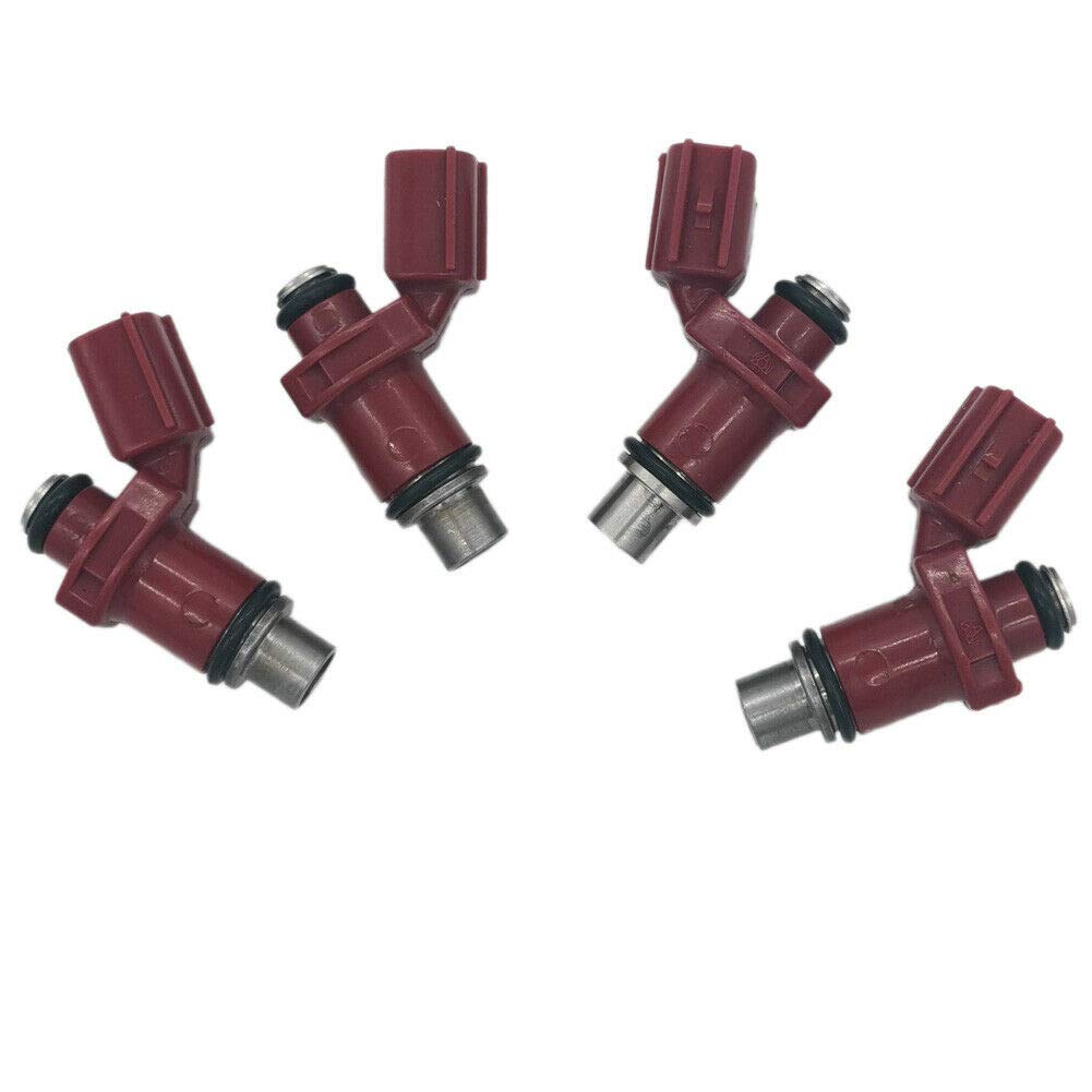 6D8-13761-00-00 Lot de 4 injecteurs de carburant pour hors-bord Yamaha 4 temps 80BEL 75-90HP 6D8137610000