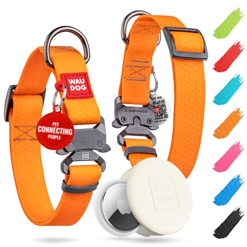 WAUDOG Halsband Hund Wasserfest Verstellbar für Große, Mittelgroße und Kleine Hunde - Welpen Halsband
