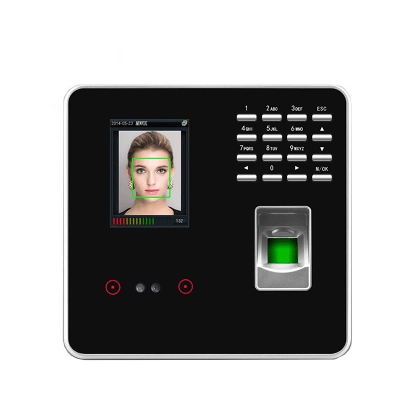 CVFRDD Biometric Fingerprint Face Login Recognition Time Attendance And Access Control Machine USB Time Clcok Use Electric Lock(FA200)