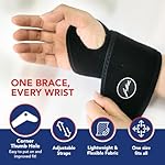 Dr. Arthritis Wrist Brace, Adjustable Wrist Wraps & Hand Brace Compression, Doctor-Developed Wrist Brace for Carpal Tunnel, Tendonitis, Injuries & More, Easy to Wear, Fits Both Hands (Single) - Image 2