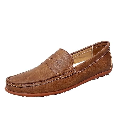 UOPYNE Zapatos Vestir Fotwear for Hombre, Cuero Negro, for Boda, sin Cordones, for Oficina, Talla Grande, diseñador Italiano, Formales(Brown,38 EU) UOPYNE Zapatos Vestir Fotwear for Hombre, Cuero Negro, for Boda, sin Cordones, for Oficina, Talla Grande, diseñador Italiano, Formales(Brown,38 EU)