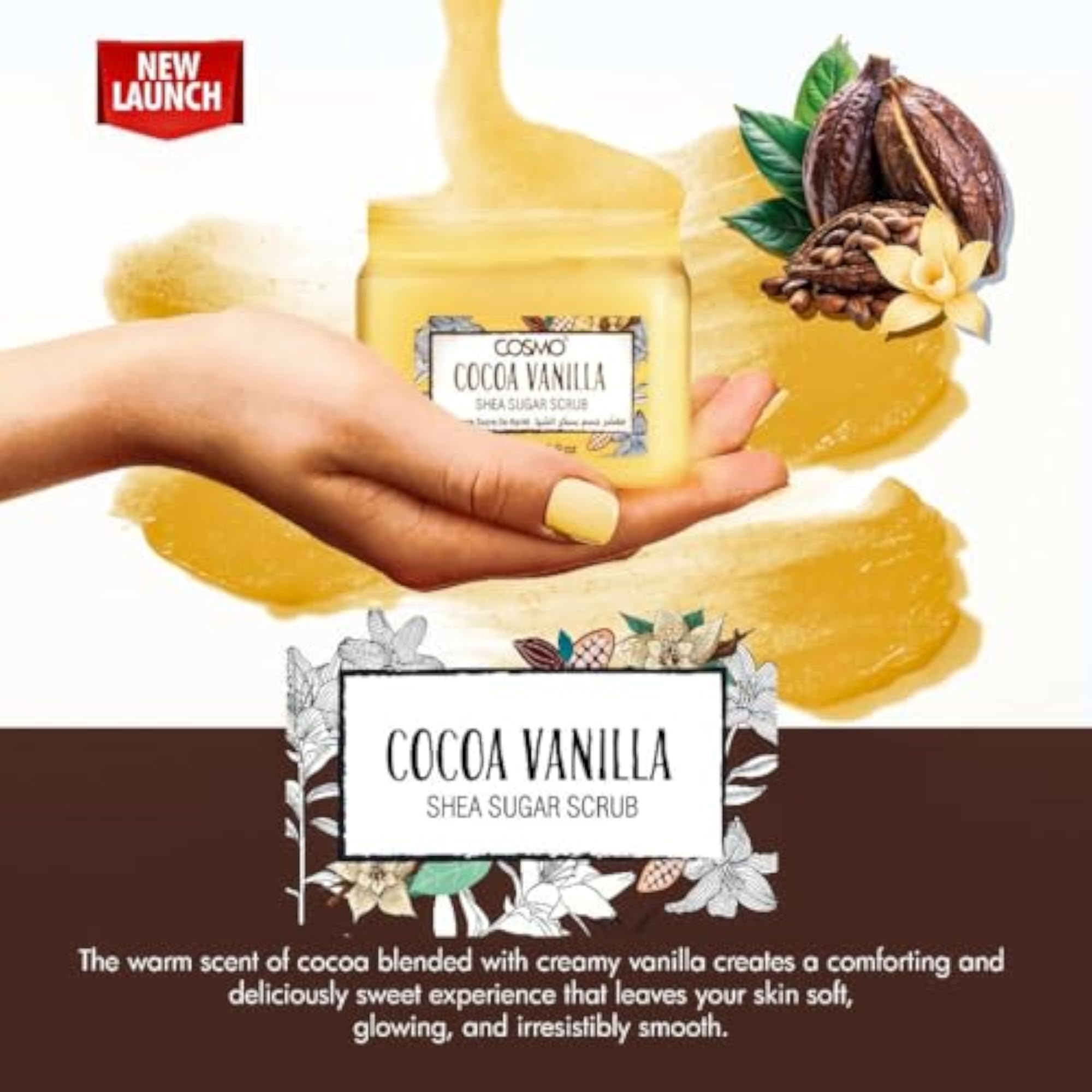 Shea Butter Body Cream & Cocoa Vanilla Scrub Combo
