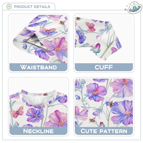 JUNZAN Art Geranium White Big Girls Sweatshirt Hoodie Fleece Outerwear for Kids Athletic 4T3