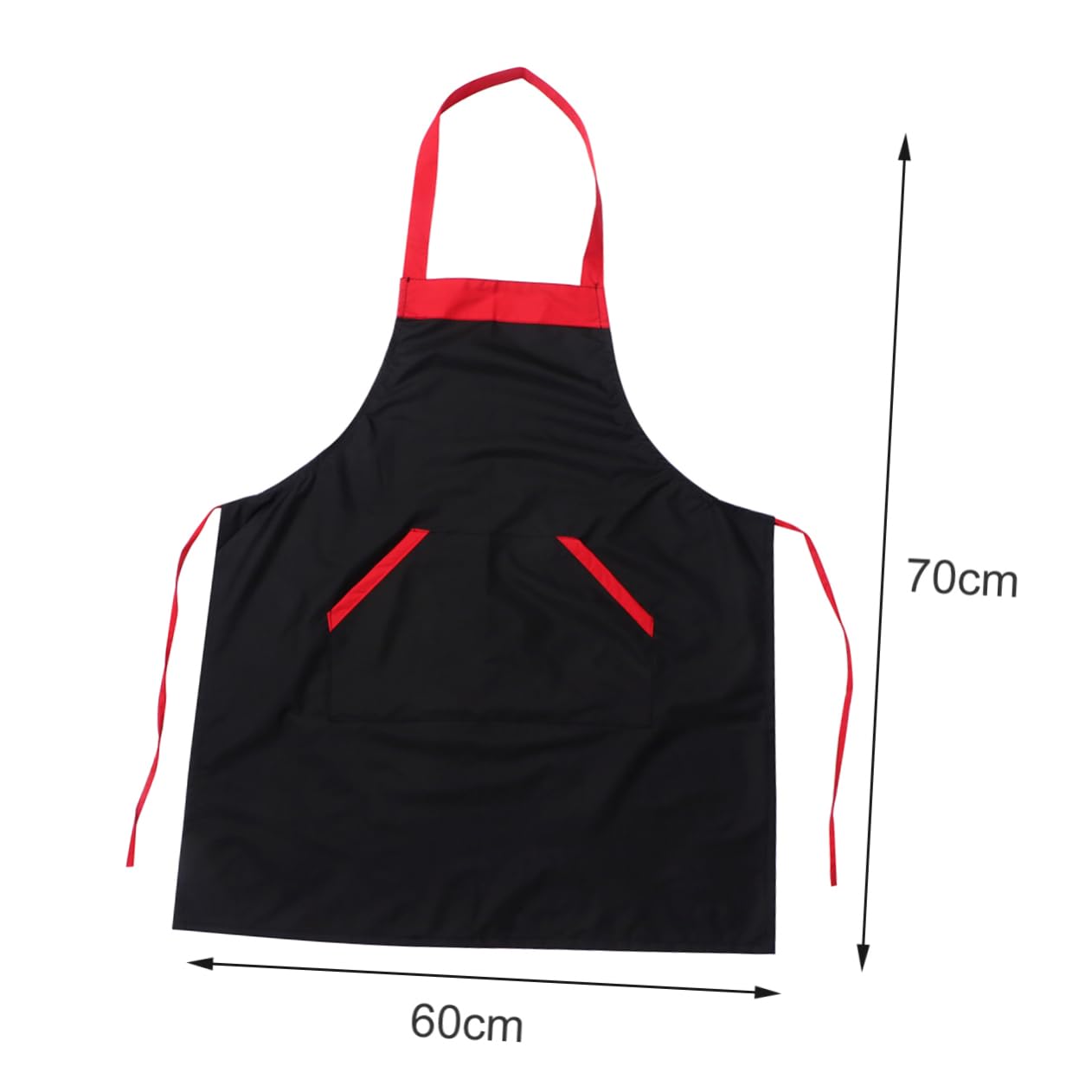 KICHOUSE Professional Waterproof Apron Oilproof Unisex Lightweight Kitchen Cooking Handcrafting Drawing (black)