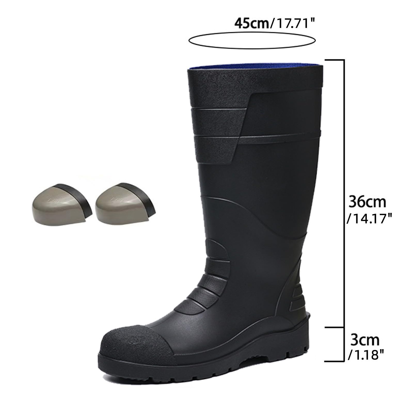 Botas De Agua Para Hombre Y Mujer Botas Impermeables Botines Jardín Trabajo Suave Y Ligero Moda Media Caña Botines De Pvc De Moda Antideslizante Adecuado Para Días Lluviosos Y Ambientes Húmedos